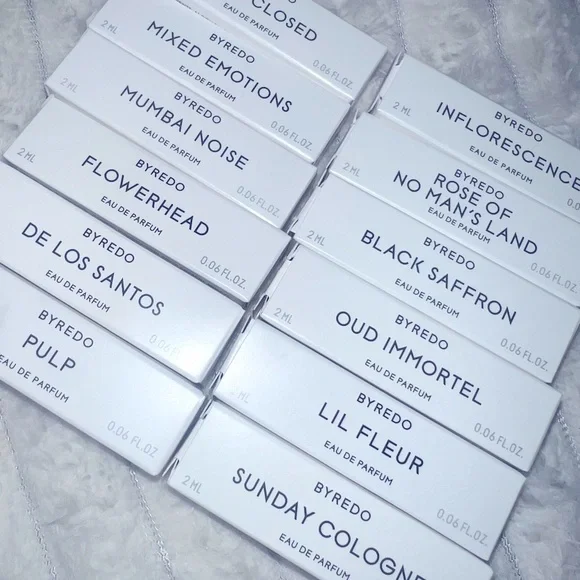 Byredo Perfume Sample Set – 12 Authentic Scents – Unisex Eau de Parfum Lot - Picture 3 of 3